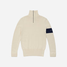 Merino Quarter Zip Jumper - Ecru