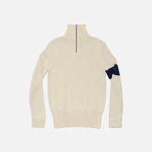 Merino Quarter Zip Jumper - Ecru