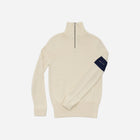 Merino Quarter Zip Jumper - Ecru