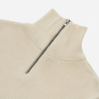 Merino Quarter Zip Jumper - Ecru