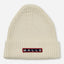 Malle Merino Wool Logo Hat - Ecru