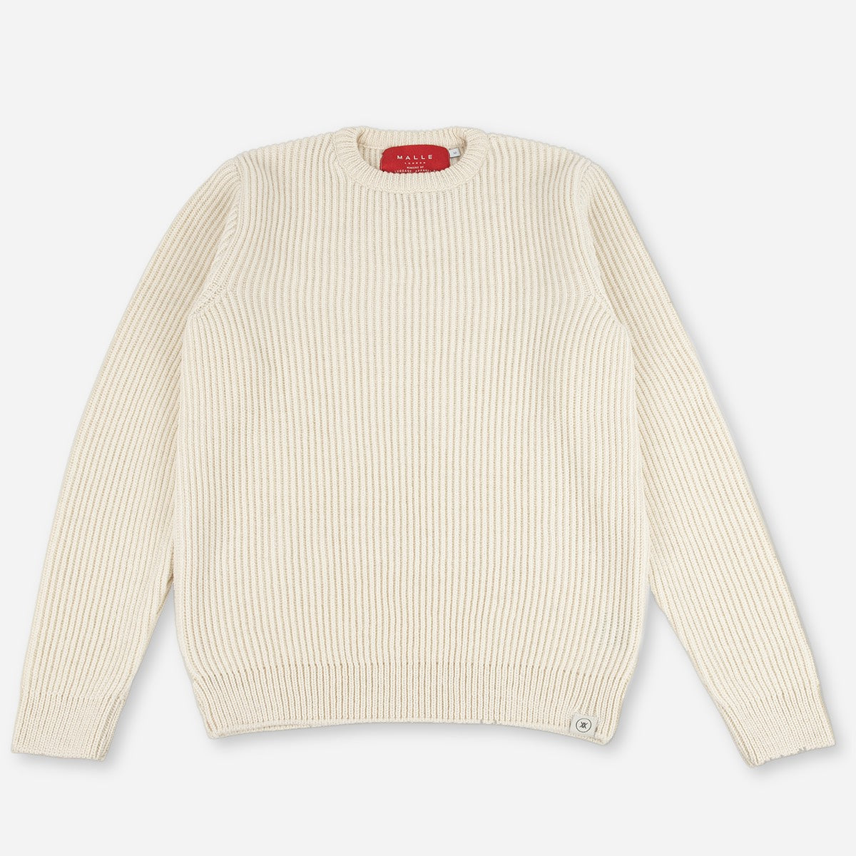 Merino Wool Heavy-Weight Ribbed Crew Jumper