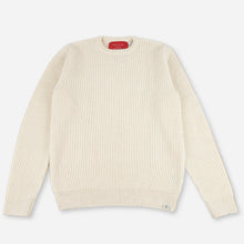 Merino Wool Heavy-Weight Ribbed Crew Jumper