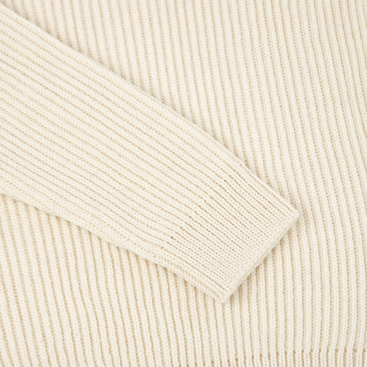 Merino Wool Heavy-Weight Ribbed Crew Jumper