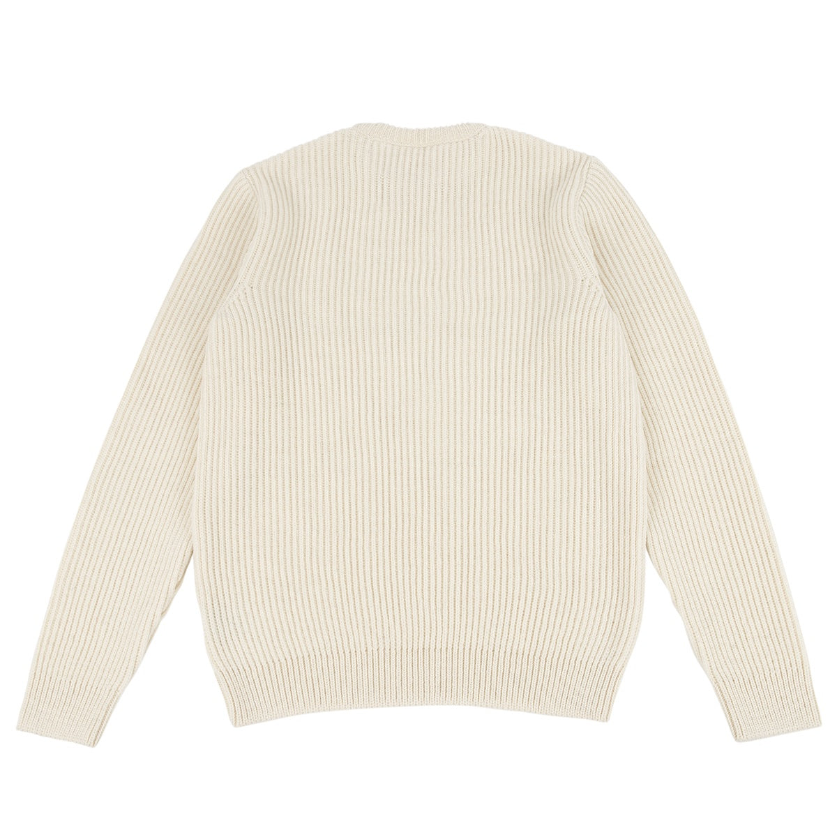 Merino Wool Heavy-Weight Ribbed Crew Jumper
