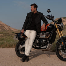 Malle White Denim Trousers