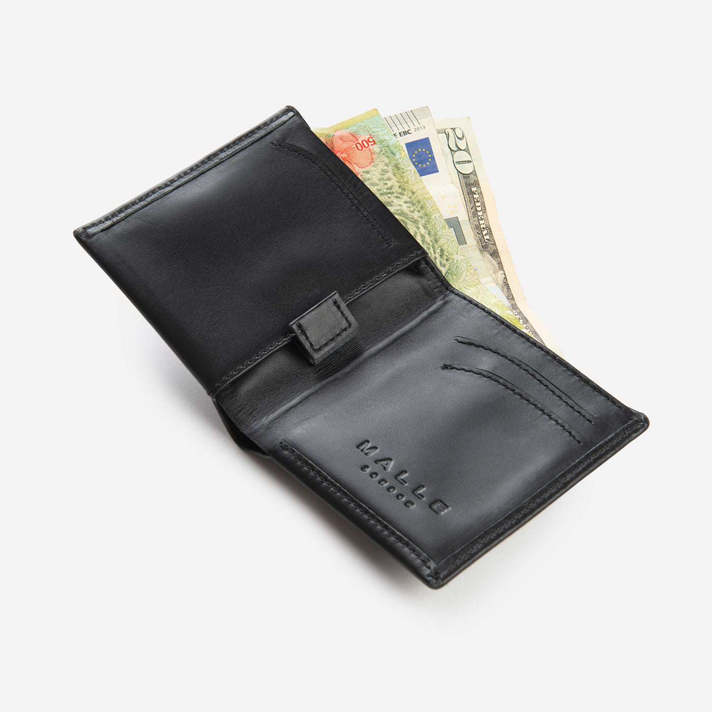 The Malle Bifold Wallet - Black