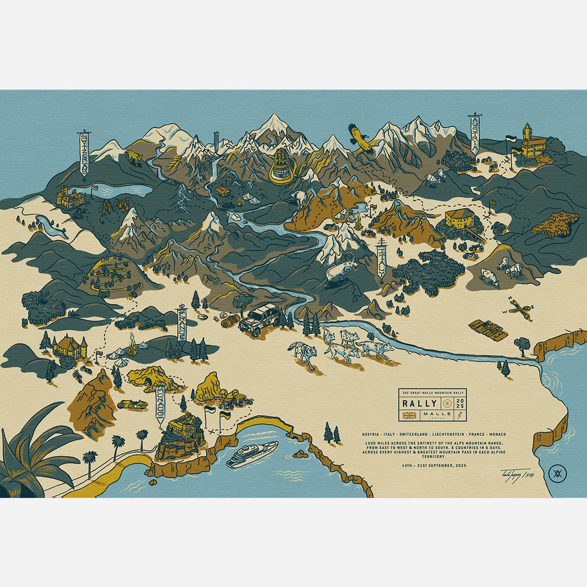 The Great Malle Mountain Rally 2025 - Official Artwork