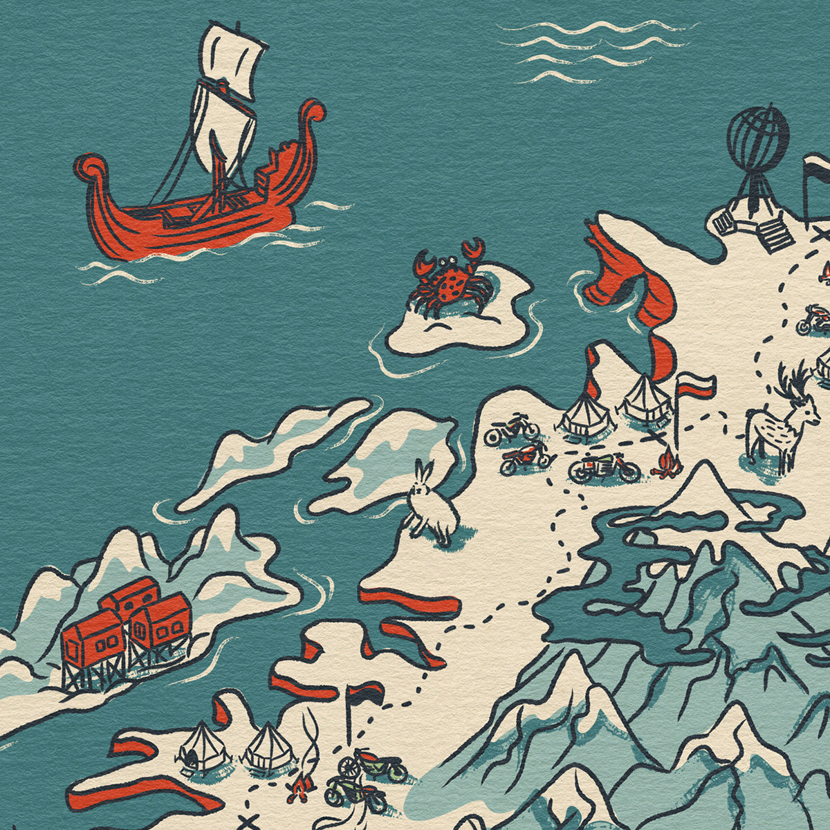 The Great Malle Arctic Rally 2025 - Official Artwork