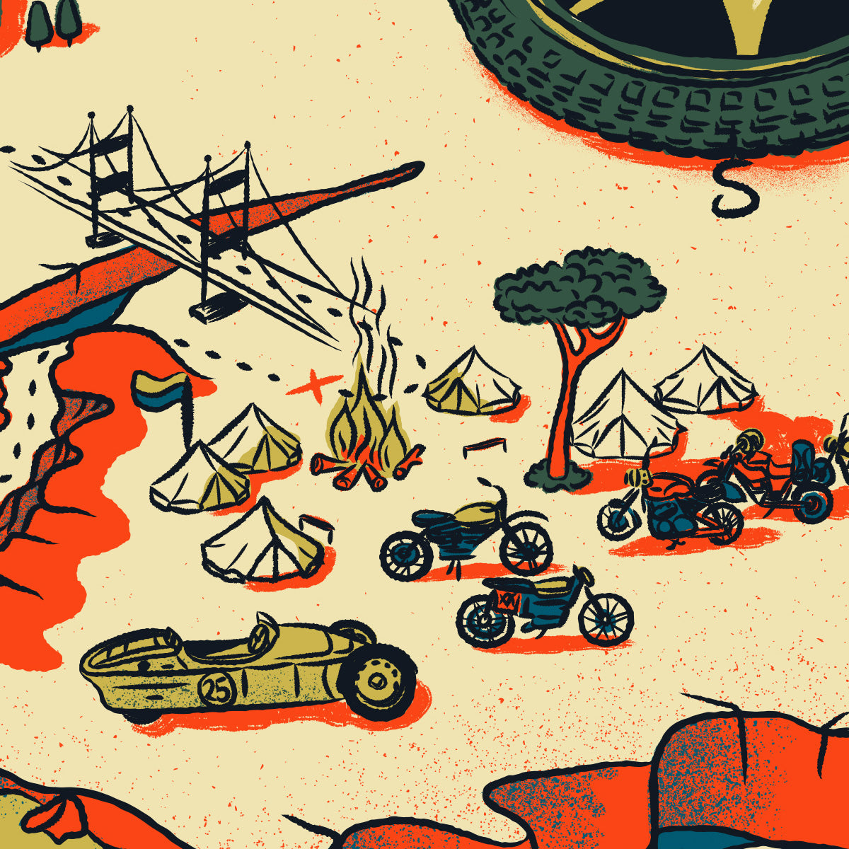 The Great Malle Rally 2025 - Official Artwork